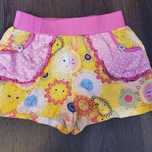 Pink and Yellow Kids Shorts